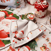 Guardanapo de Algodão Estampado Infantil Natal 45cm - Ela Decora